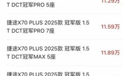 捷途x70plus参数／捷途x70pro配置参数表