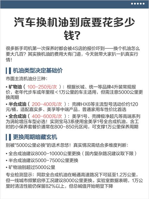 汽车机油价格一般多少钱/车辆机油多少钱